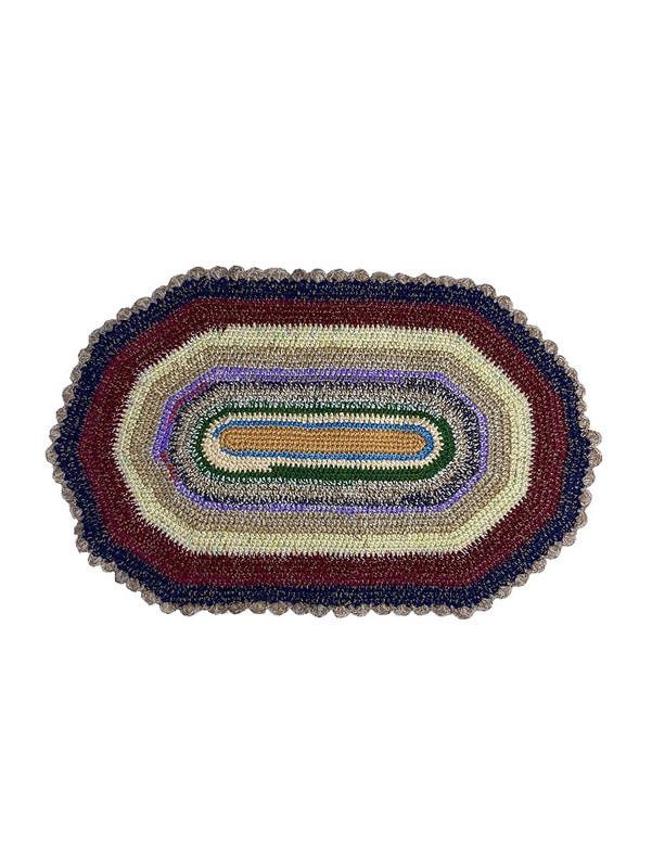 Oval foot rug