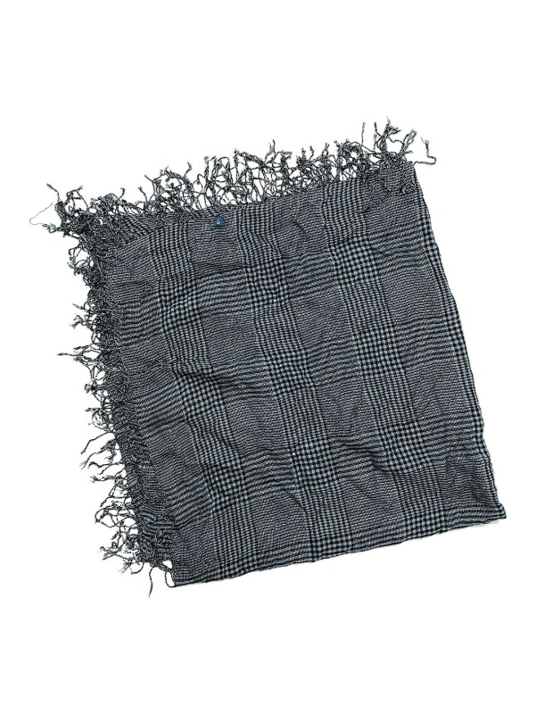 Soft check knit fabric