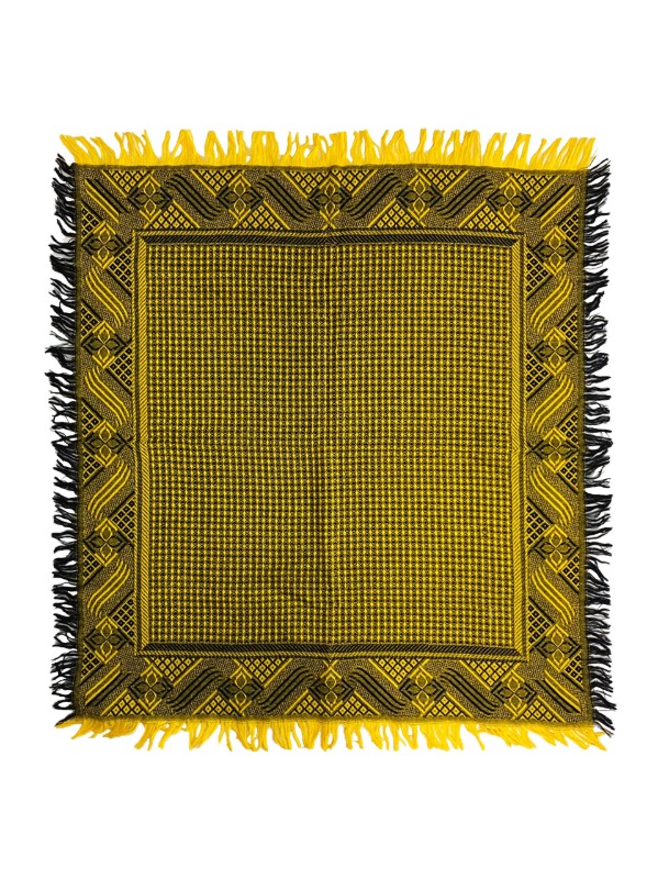Both-sided yellow fabric
