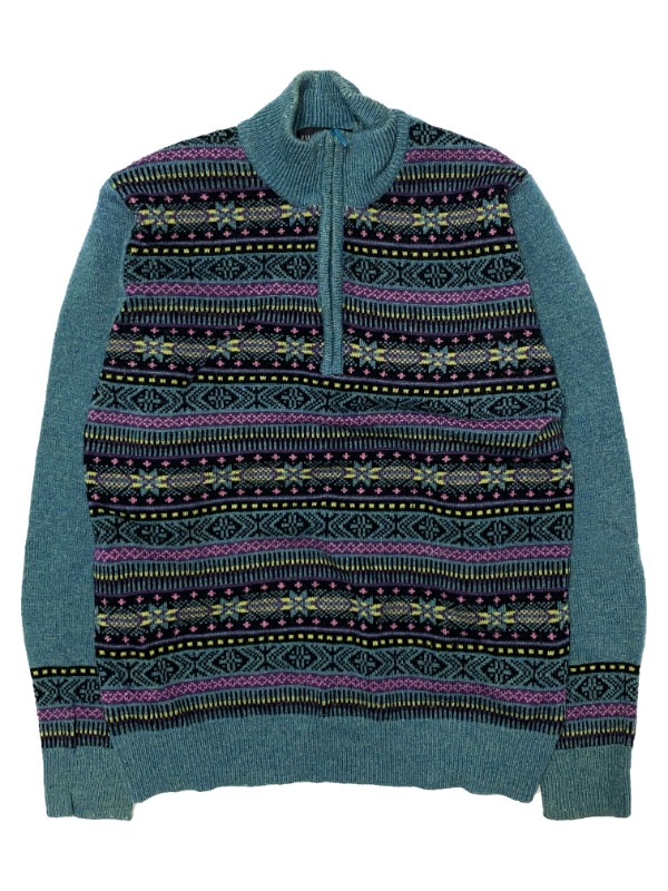 Half zip-up sweater