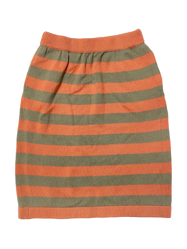 Stripe banding knit skirt