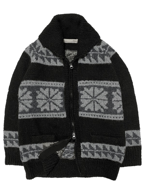 TAKEO KIKUCHI 2 way zip-up knit jacket
