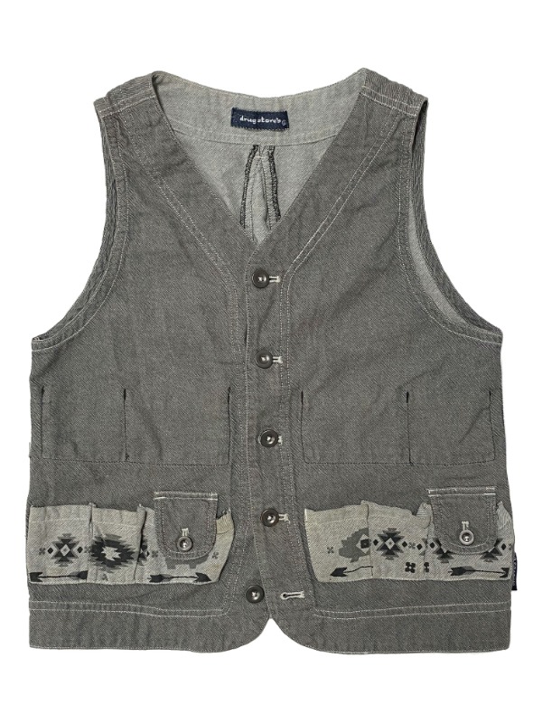 Ethnic pocket design vest
