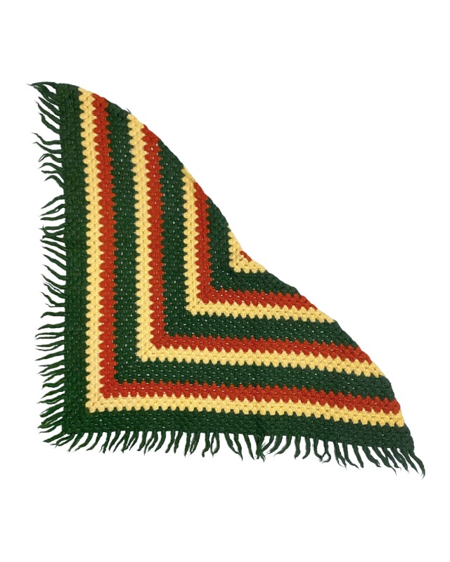 Triangle knitted rug