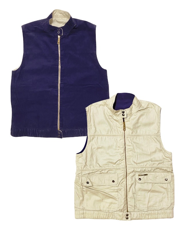 Reversible zip-up vest