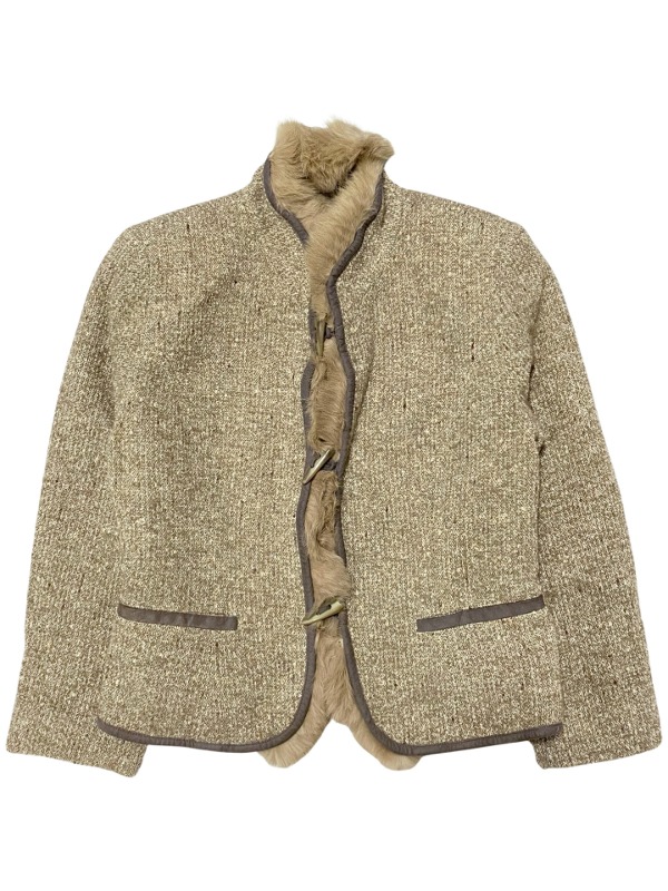 Fur detachable duffle jacket