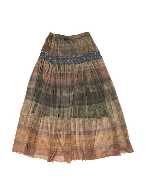 Chiffon banding skirt